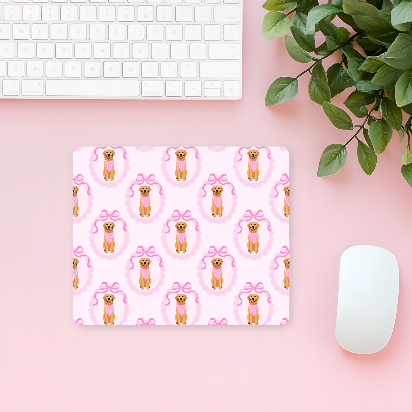 Golden Pup Mouse Pad