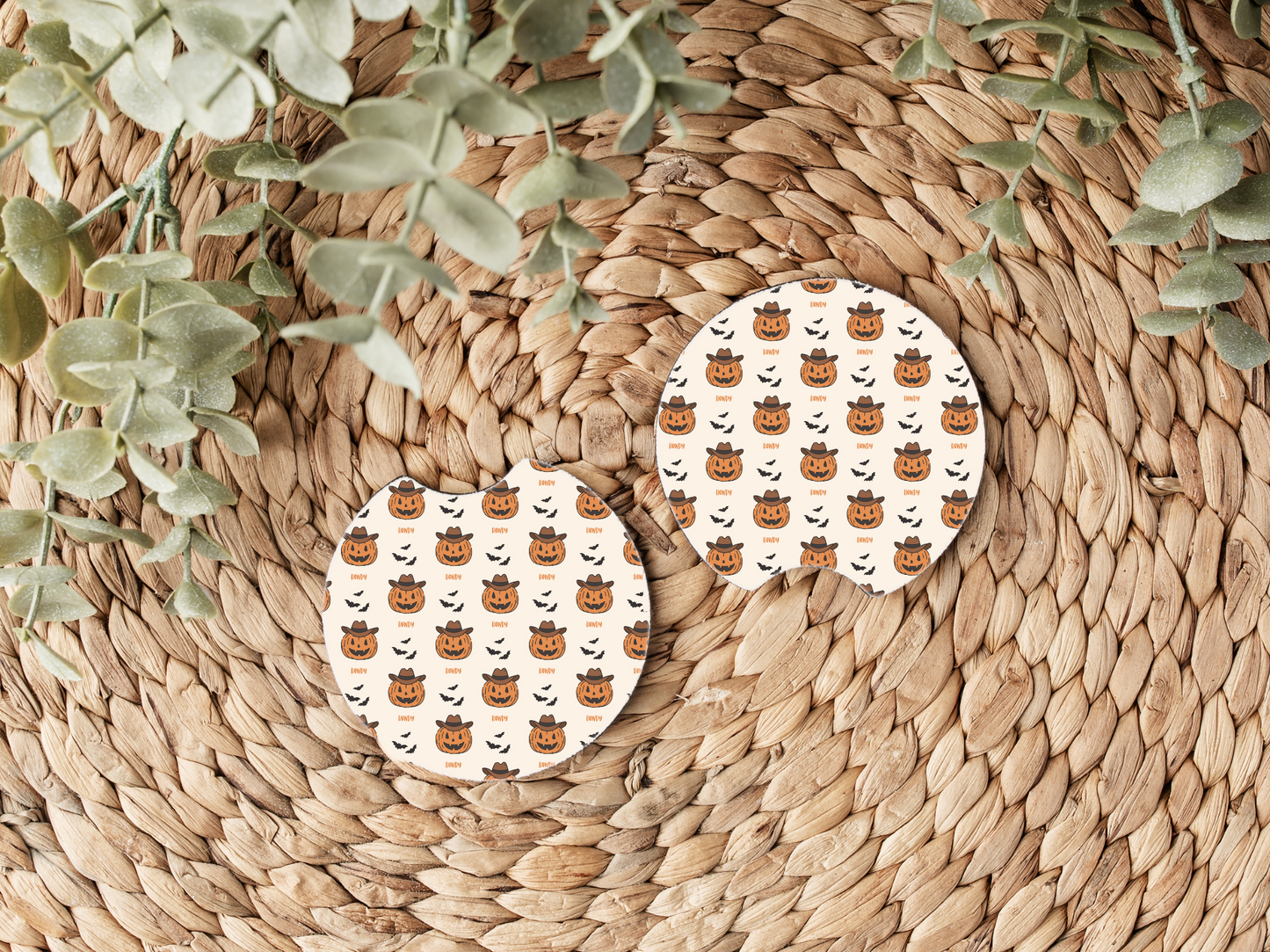 Pumpkin Cowboy Car Coaster
