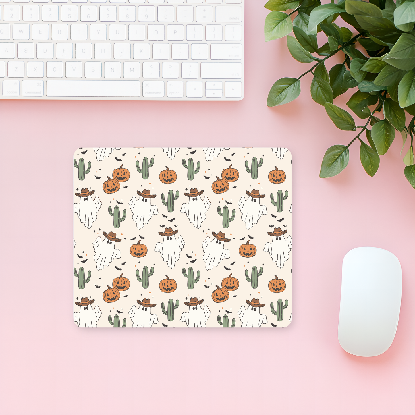 Cowboy Ghost Mouse Pad