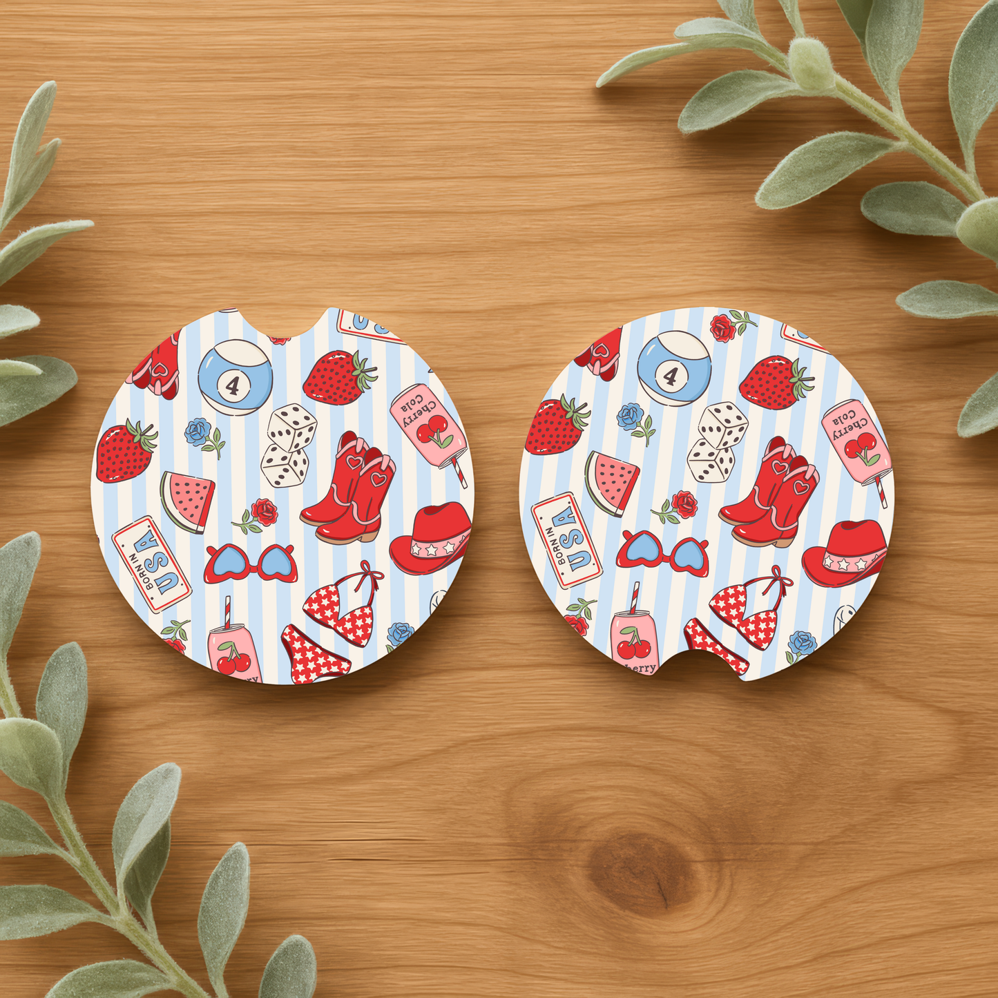 Born in the USA Car Coasters
