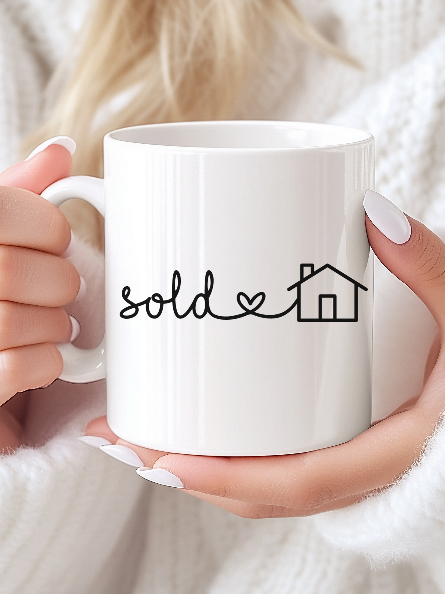 Sold in Cursive Mug 11 oz