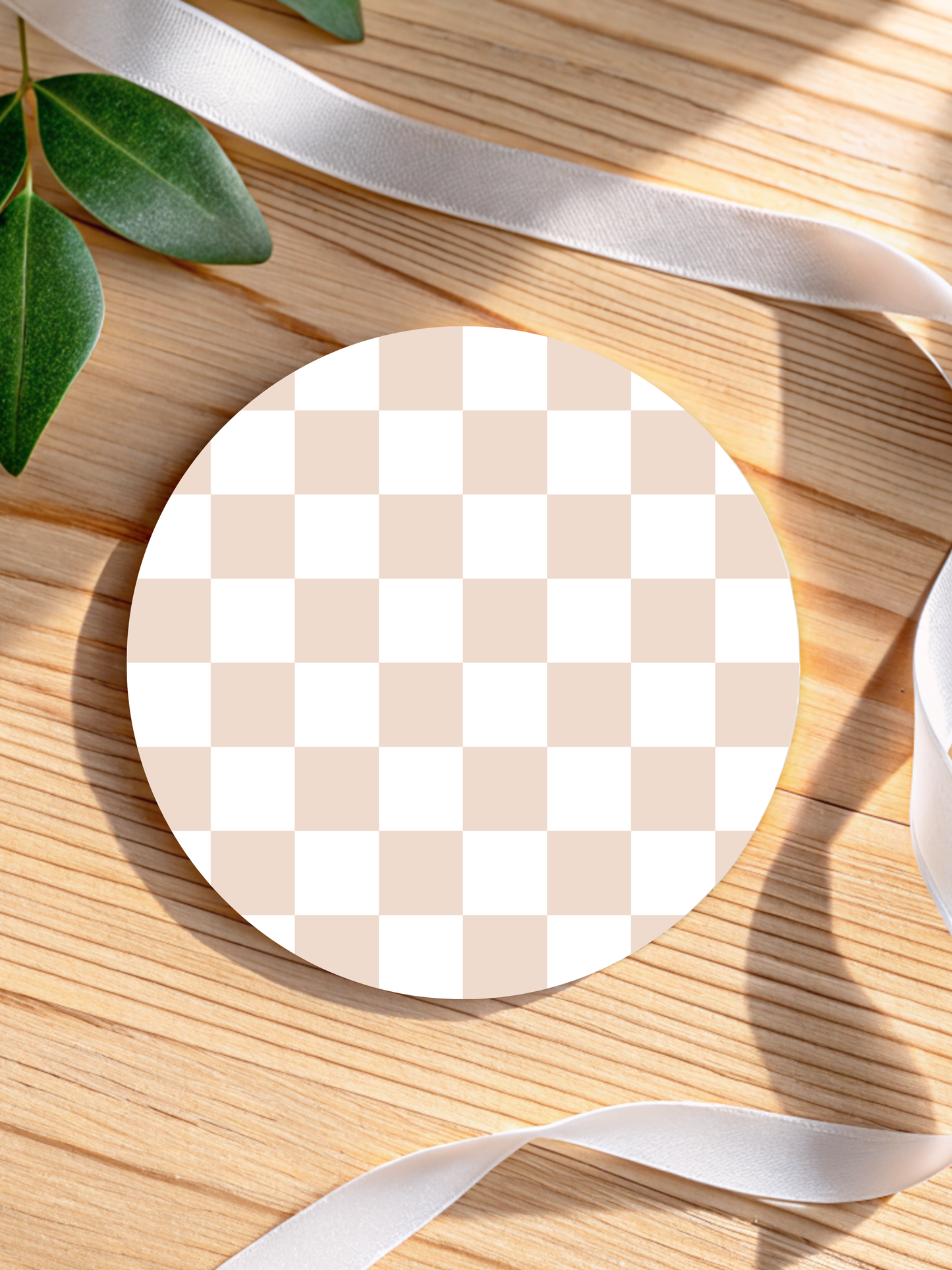 Retro Checkered Coaster