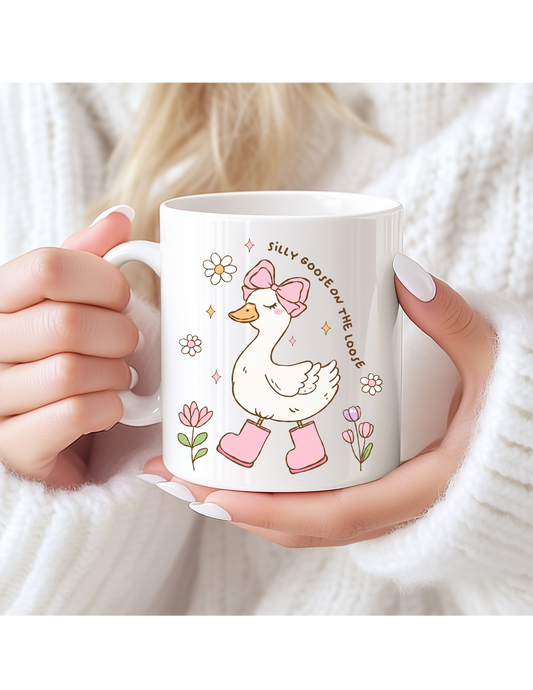 She's a Silly Goose on the Loose Mug 11 oz