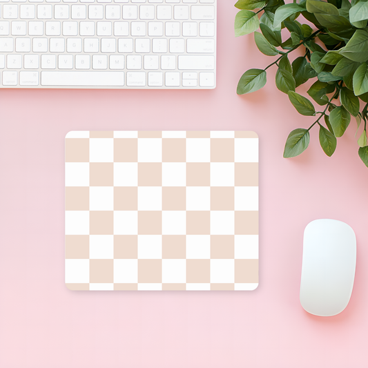 Retro Checkered Mouse Pad
