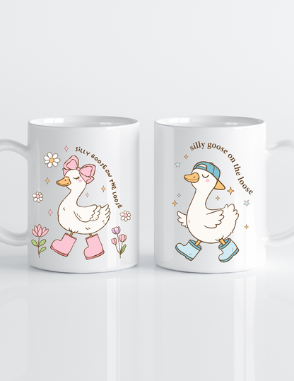She's a Silly Goose on the Loose Mug 11 oz