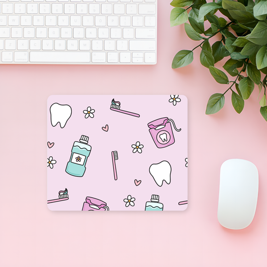 Cute Lavender Dental Mouse Pad