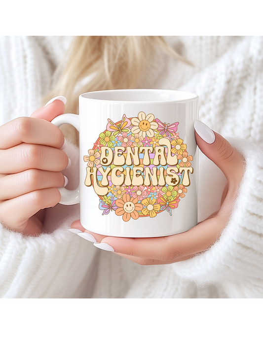 Dental Hygienist Groovy Mug 11 oz
