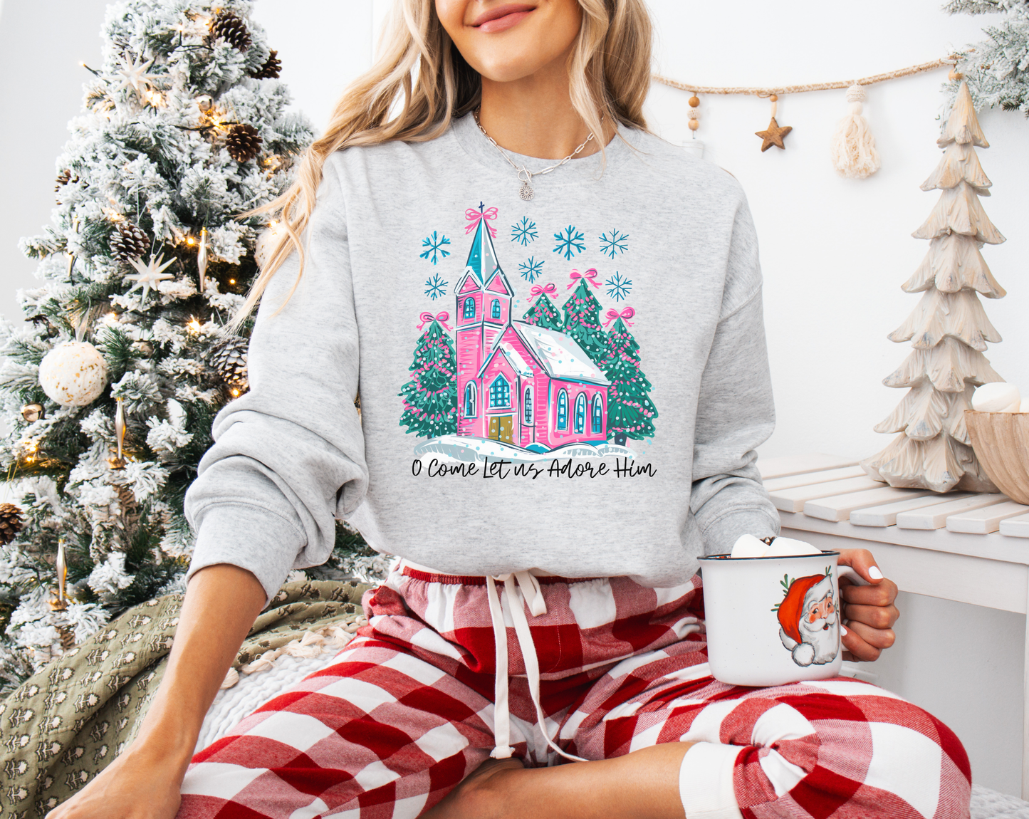 O Come Let Us Adore Him Sweater