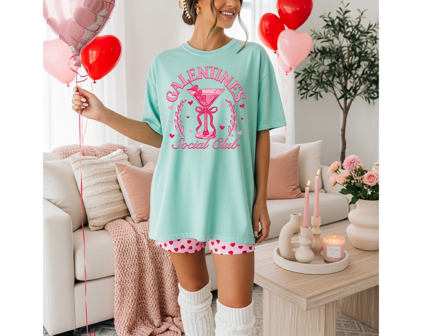 Galentine's Day Social Club T-Shirt