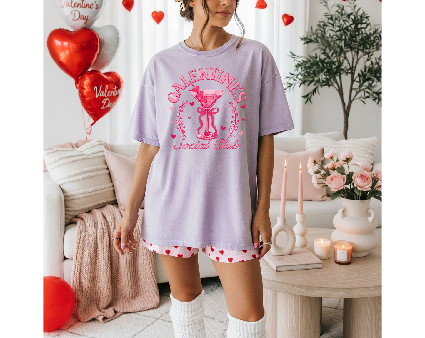 Galentine's Day Social Club T-Shirt