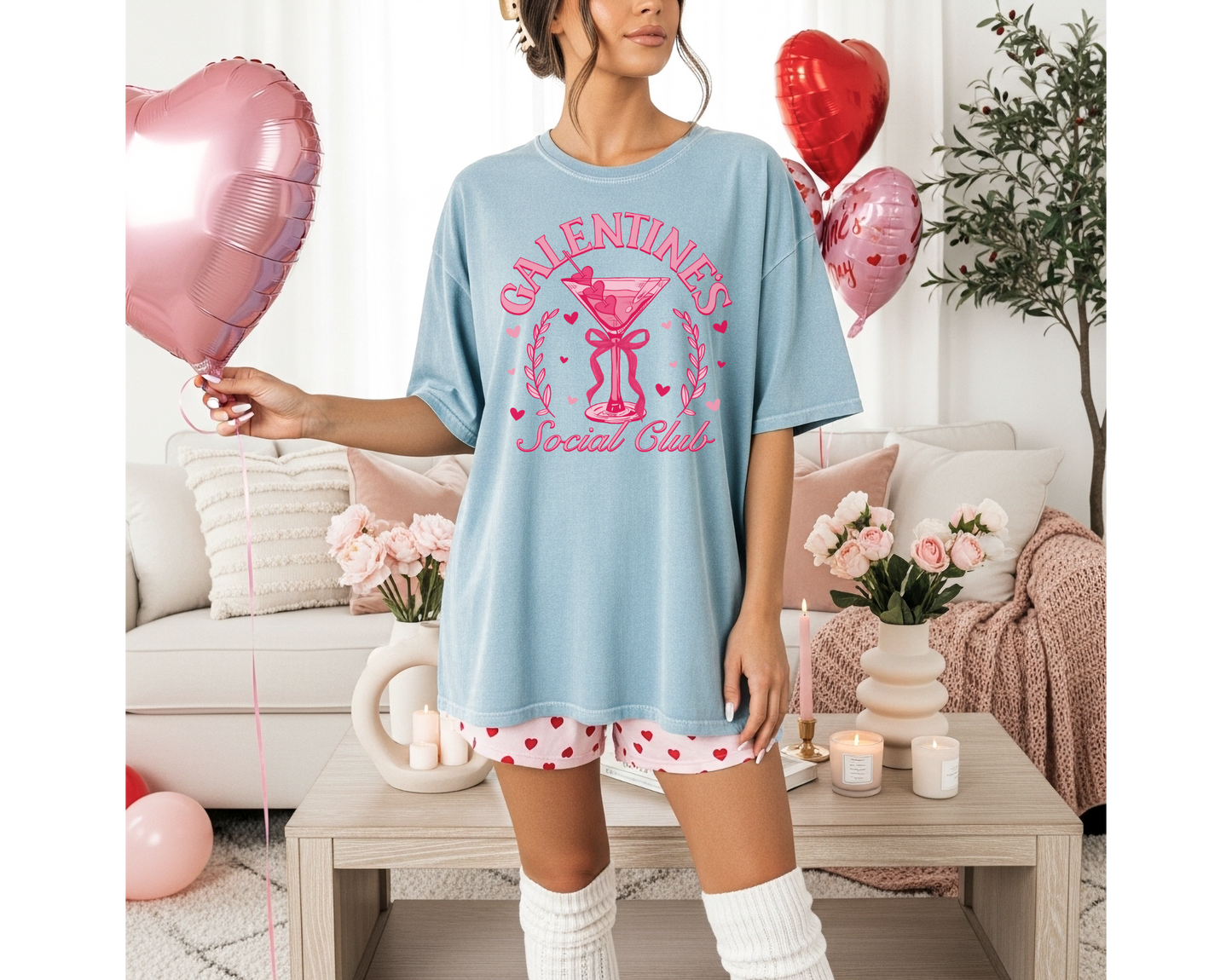 Galentine's Day Social Club T-Shirt