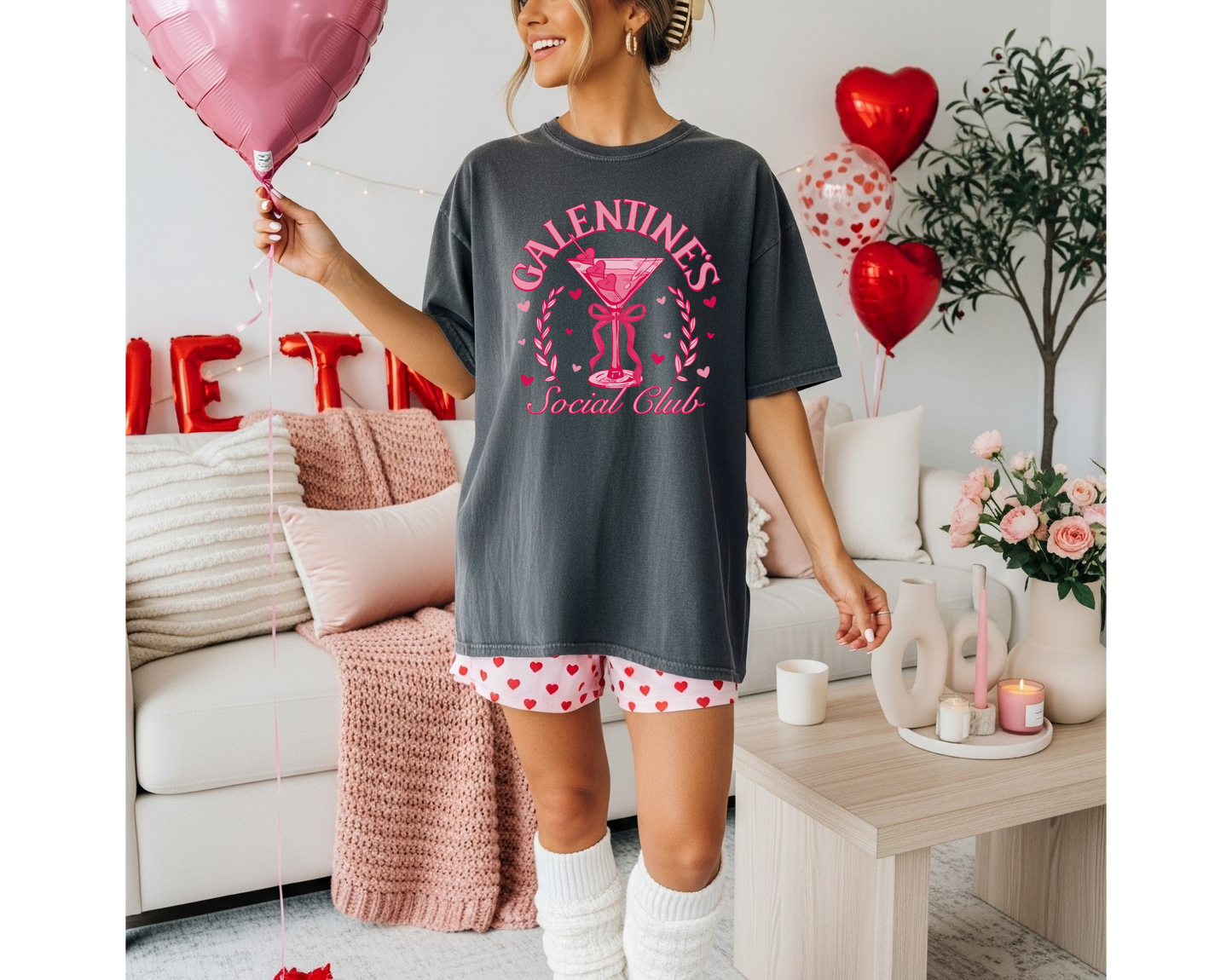 Galentine's Day Social Club T-Shirt