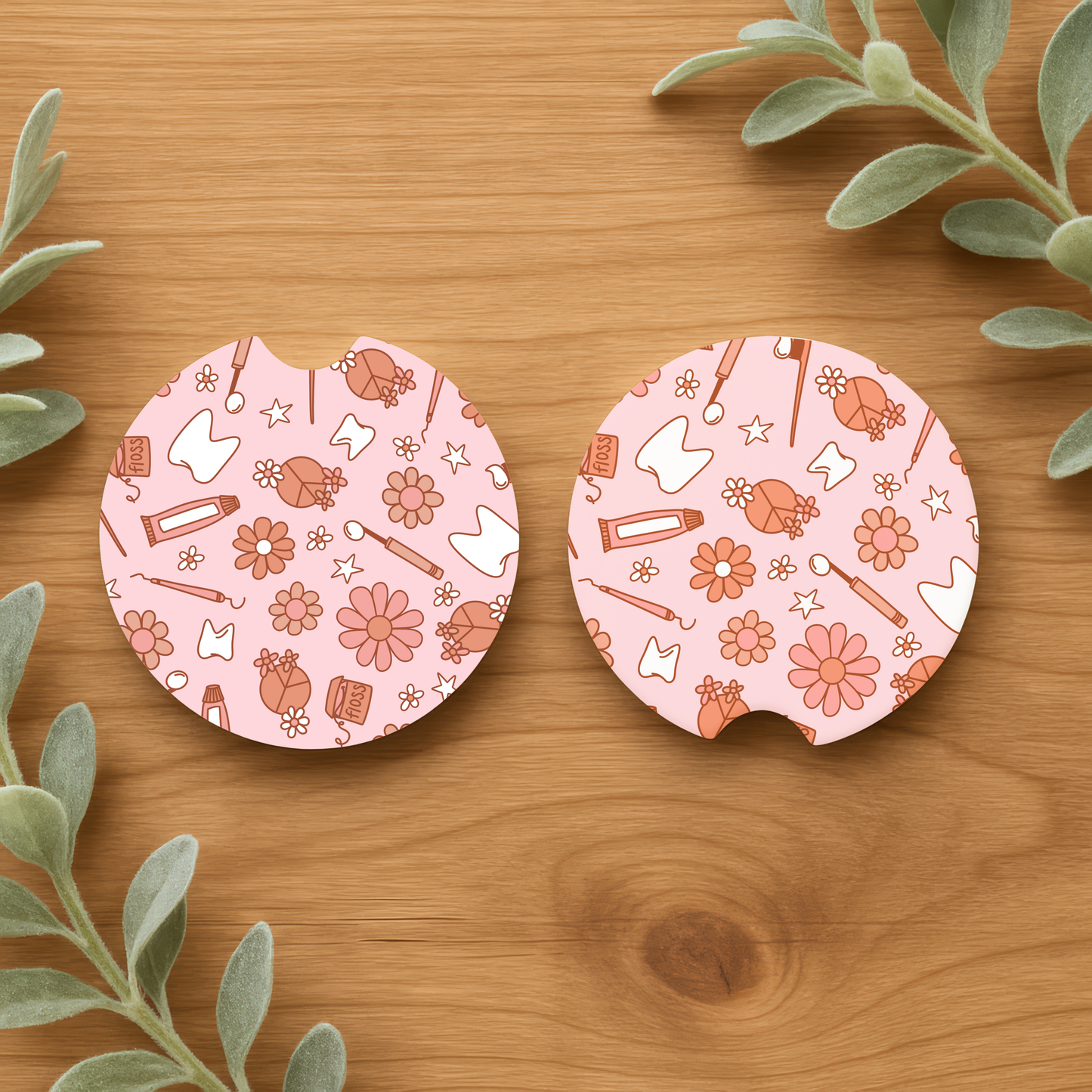 Boho Dental Car Coasters