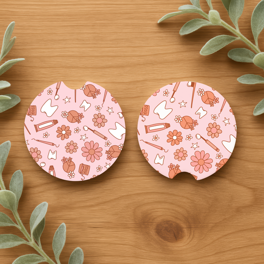 Boho Dental Car Coasters