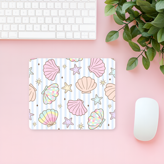 Pastel Seashell Mouse Pad