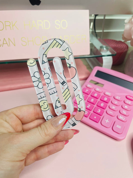 Back to School Jumbo Paper Clip