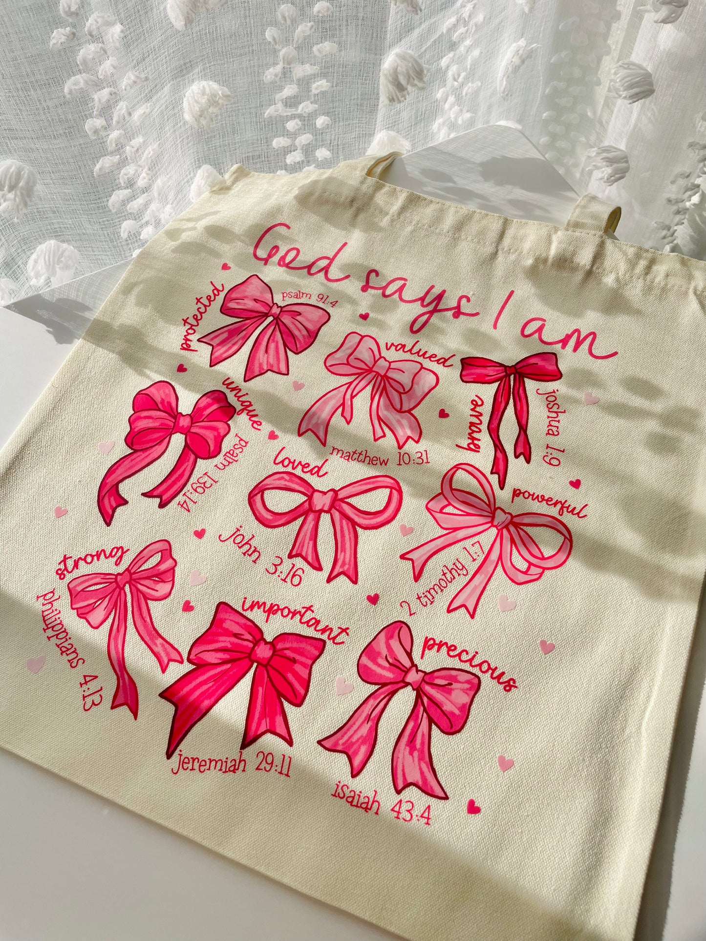 God Says I Am Tote Bag