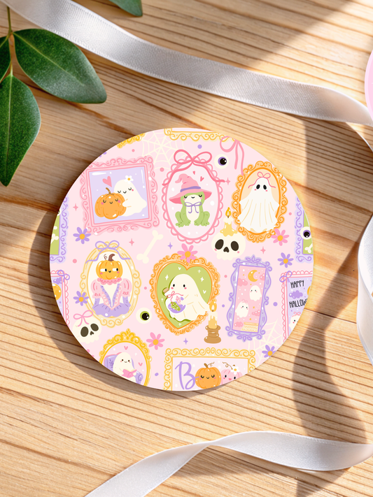 Ghostly Portrait Coaster