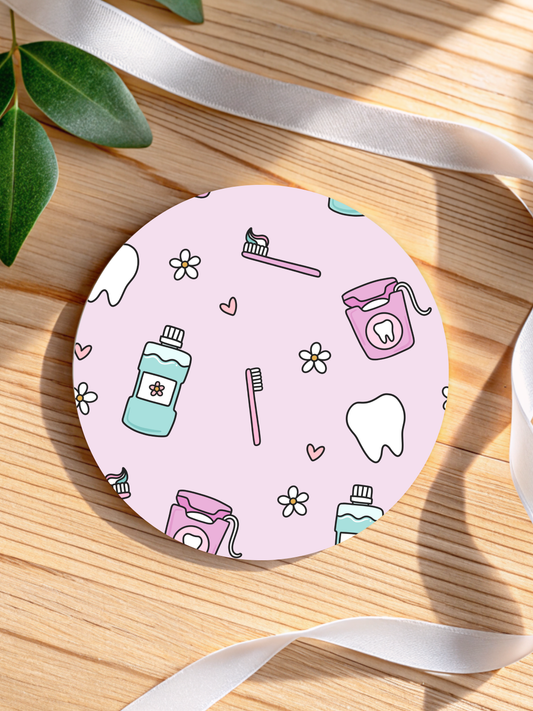 Cute Lavender Dental Coaster