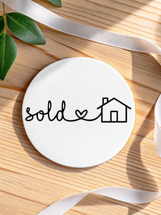 Sold in Cursive Coaster