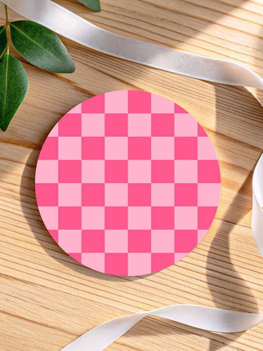 Retro Checkered Coaster