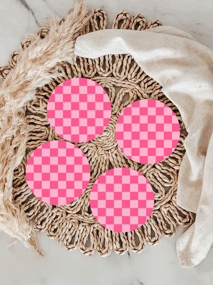 Retro Checkered Coaster