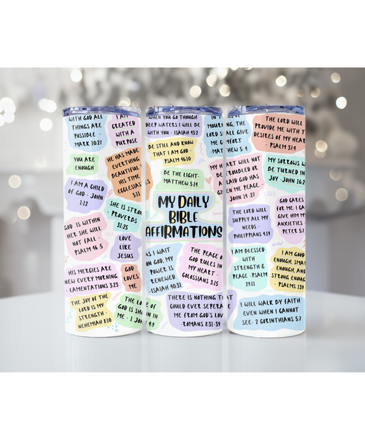 My Daily Bible Affirmations 20 oz Tumbler