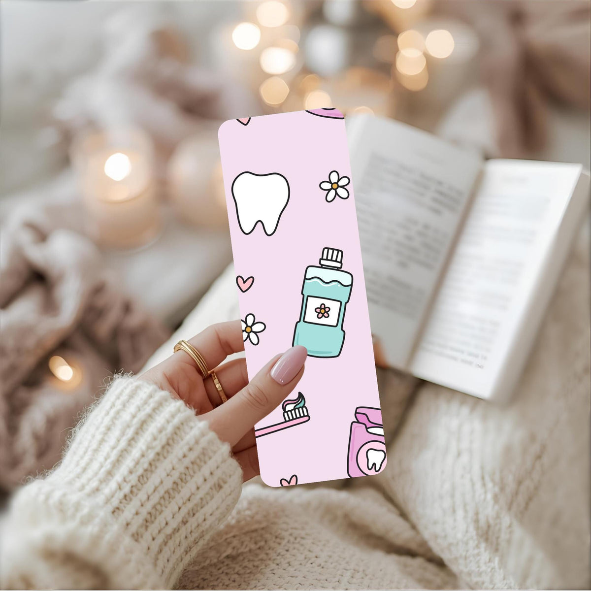 Lavender Dental Metal Bookmark