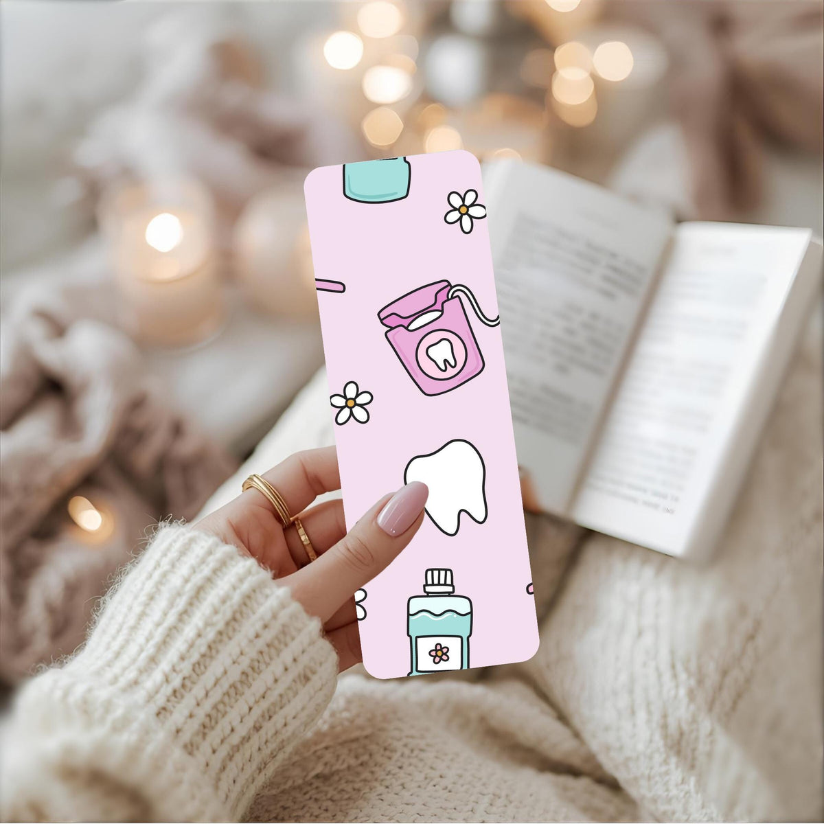 Lavender Dental Metal Bookmark